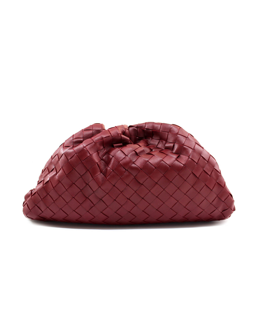 Bottega Veneta Pouch Pelle Bordeaux