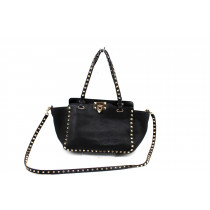 Valentino Rockstud Shopping PM Pelle Nera