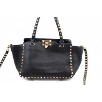 Valentino Rockstud Shopping PM Pelle Nera