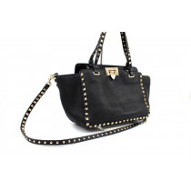 Valentino Rockstud Shopping PM Pelle Nera