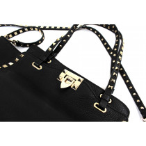 Valentino Rockstud Shopping PM Pelle Nera