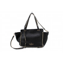 Valentino Rockstud Shopping PM Pelle Nera