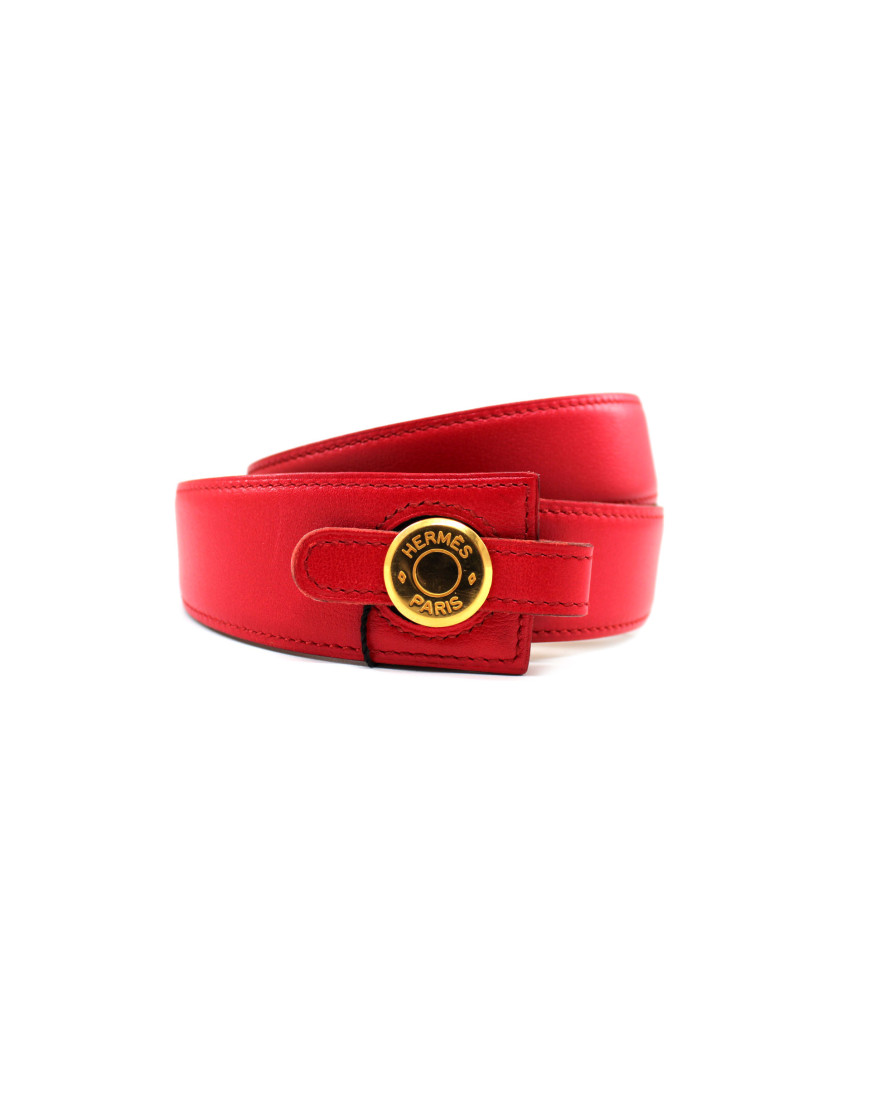 Hermes Cintura Pelle Rossa