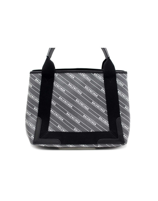 Balenciaga Navy Cabas Tela Grigia