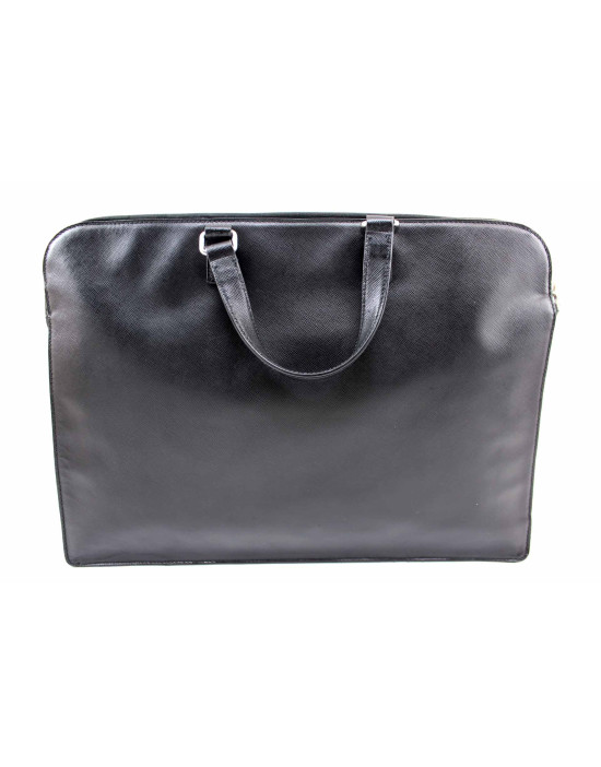 Prada Portadocumenti Pelle Saffiano Nera