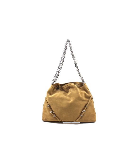 Givenchy Voyou Chain Bag Scamosciata Beige