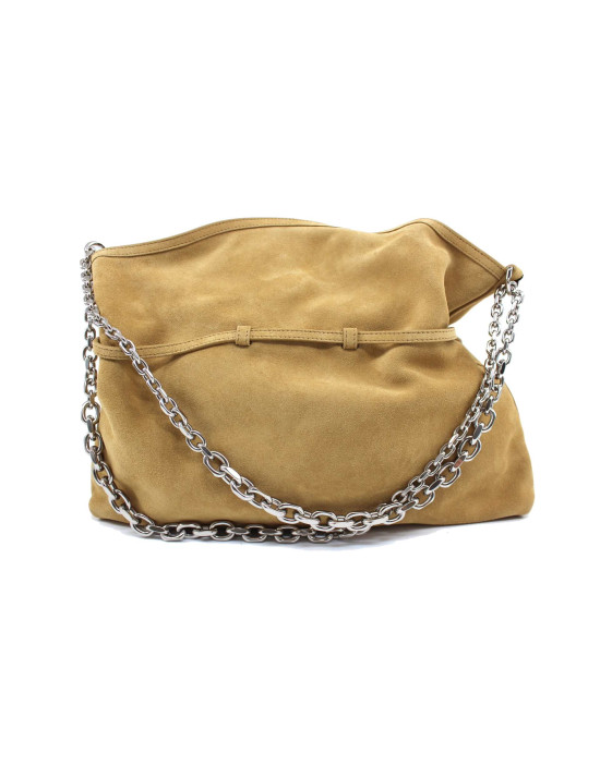 Givenchy Voyou Chain Bag Scamosciata Beige