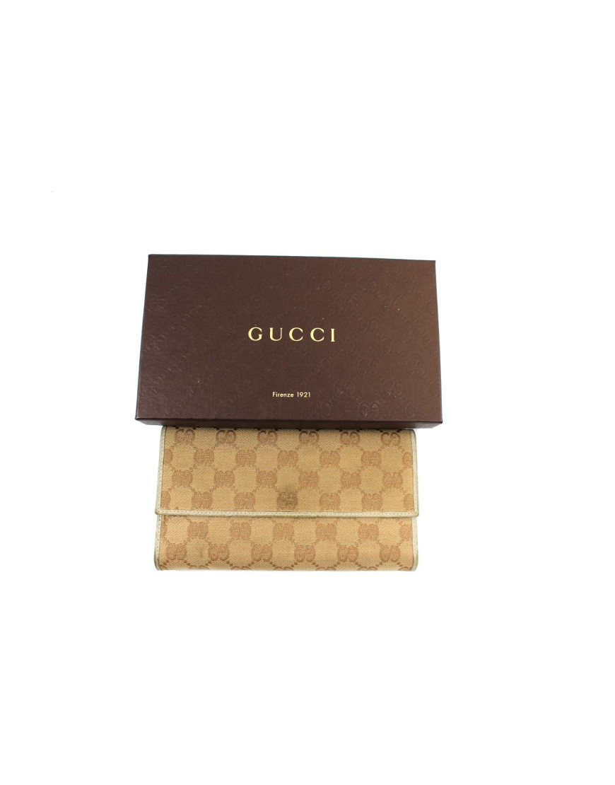 Gucci Portafoglio GG Beige