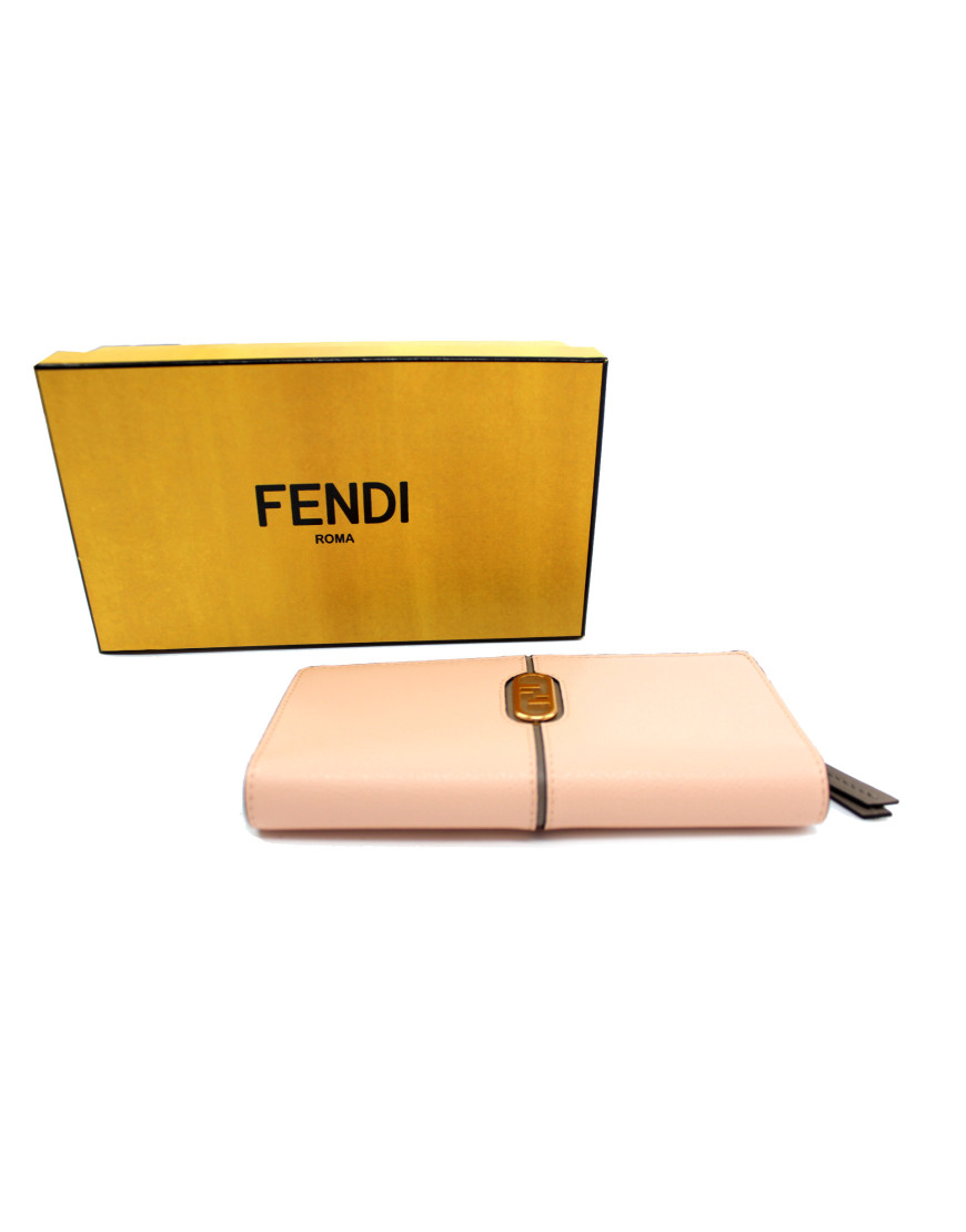 Fendi Portafoglio Pelle Rosa