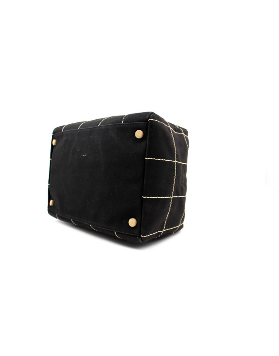 Chanel Bauletto Tela Nera