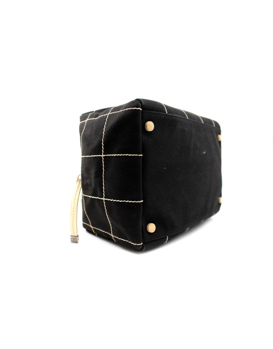 Chanel Bauletto Tela Nera