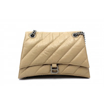 Balenciaga Crush Media Pelle Taupe