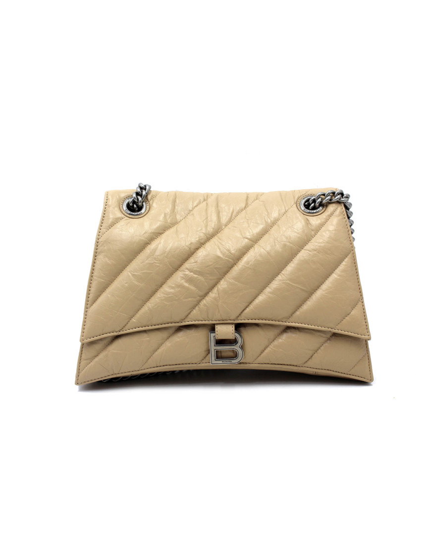 Balenciaga Crush Media Pelle Taupe