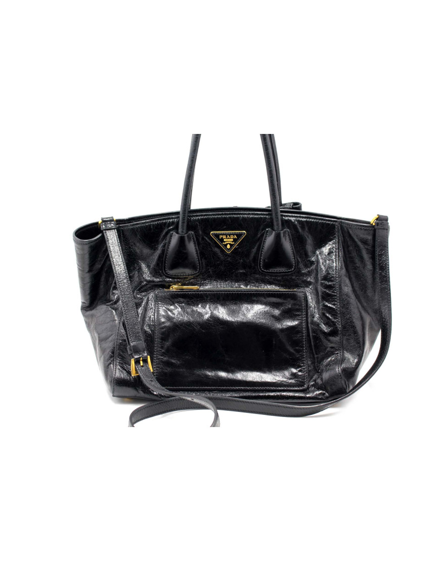 Prada Shopping Pelle Nera