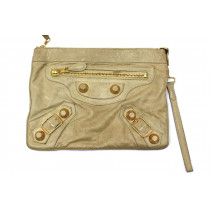 Balenciaga Pochette Pelle Beige