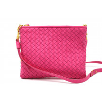 Bottega Veneta Tracolla Pelle Fucisia