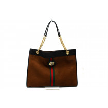 Gucci Rajah Maxi Scamosciato Marrone