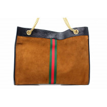 Gucci Rajah Maxi Scamosciato Marrone