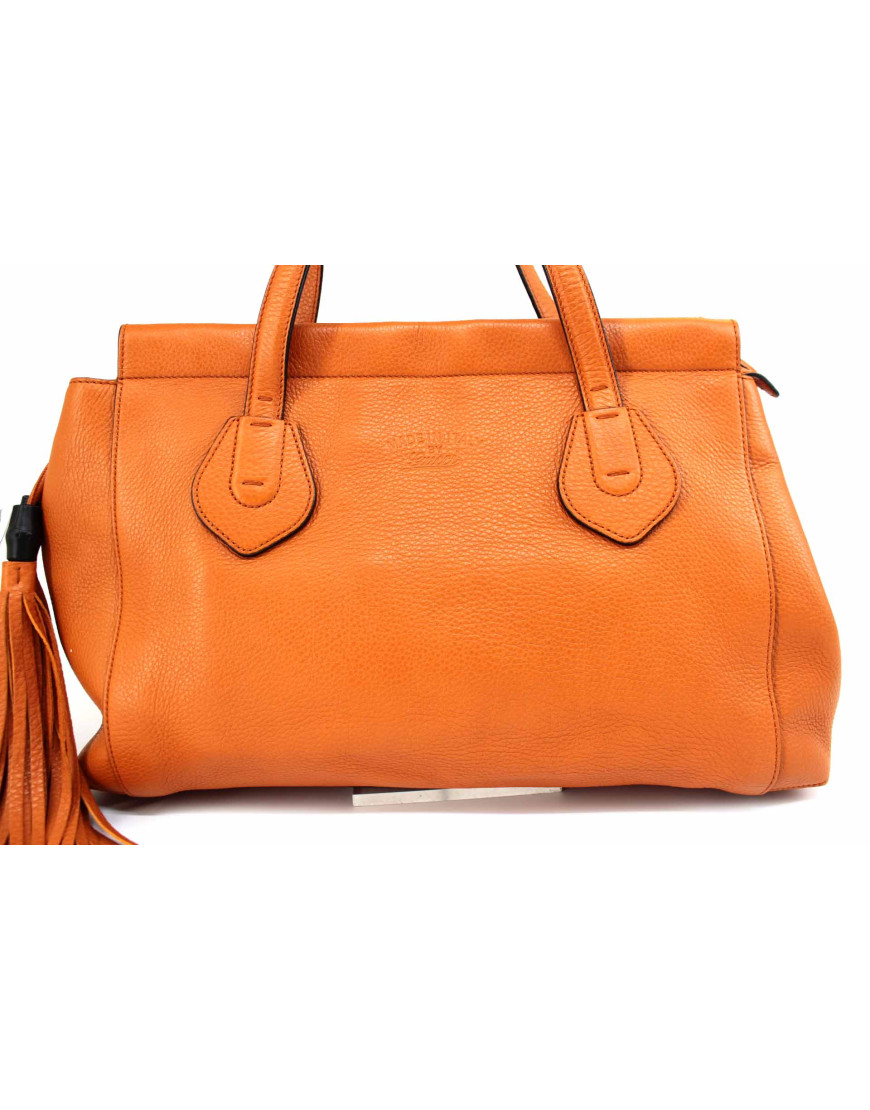 Gucci Shopping Pelle Arancio