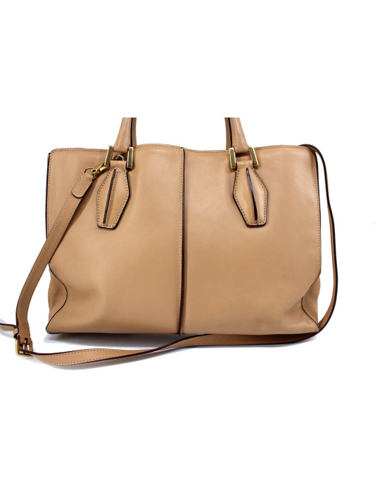 Tod's Shopping Pelle Crema