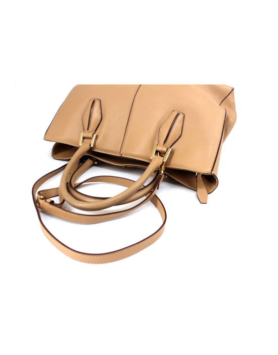 Tod's Shopping Pelle Crema