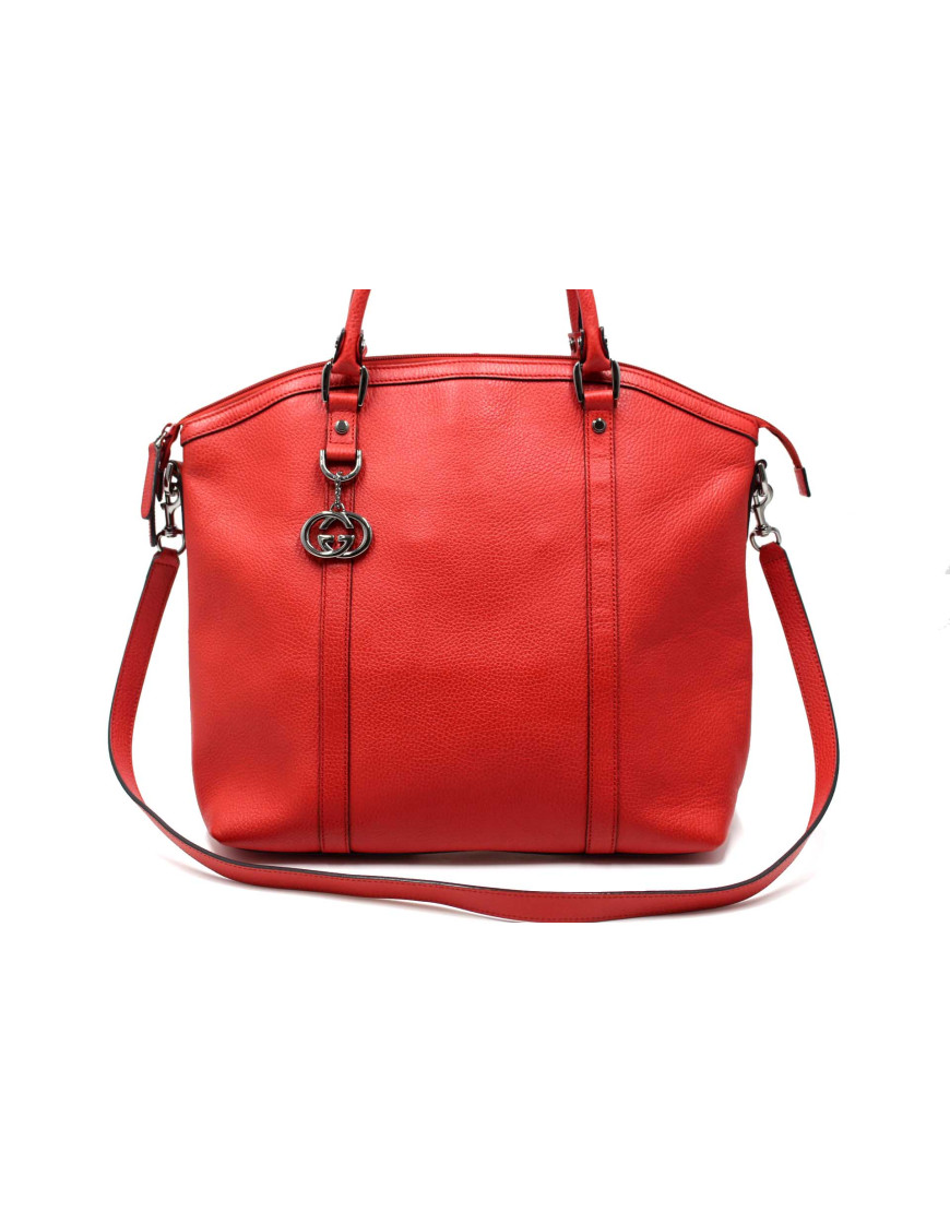 Gucci Interlocking Shopping Pelle Rossa