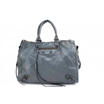 Balenciaga Work Pelle Grigia