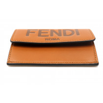 Fendi Portacarte Pelle Marrone