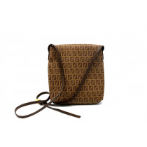 Fendi Borsello Vintage Tela Marrone