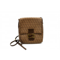 Fendi Borsello Vintage Tela Marrone