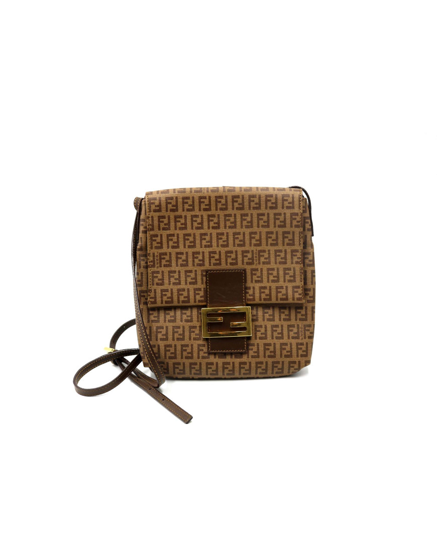 Fendi Borsello Vintage Tela Marrone