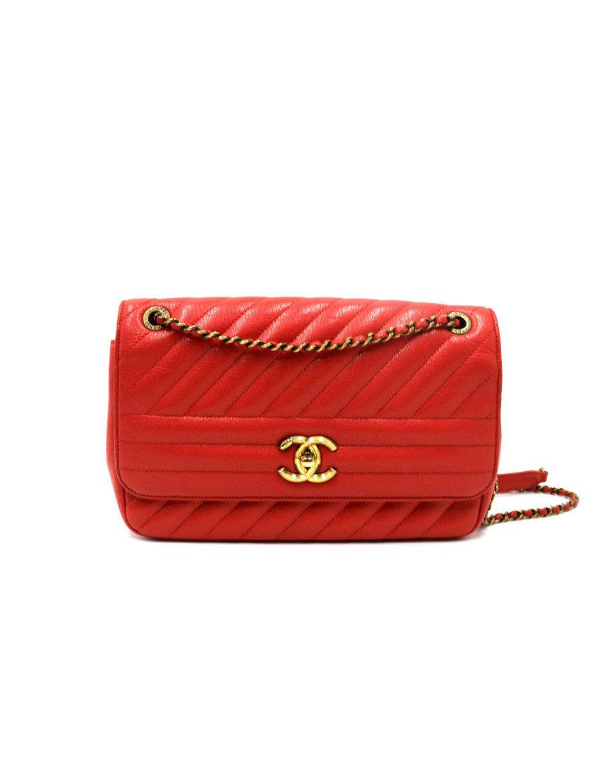 Chanel Pochette Pelle Corallo