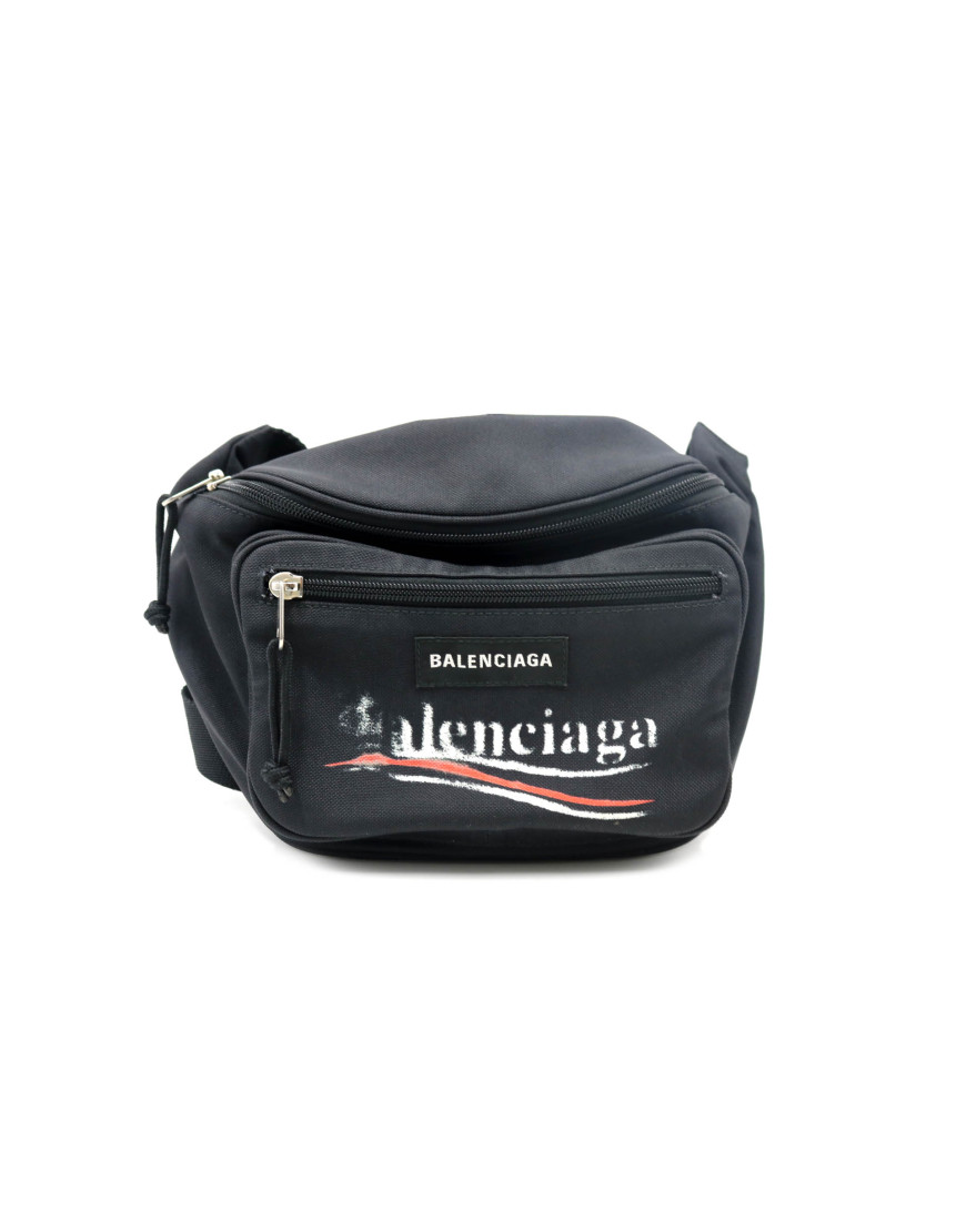 Balenciaga Marsupio Explorer Tela Nera