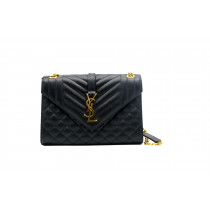 Saint Laurent Envelope Pelle Nera