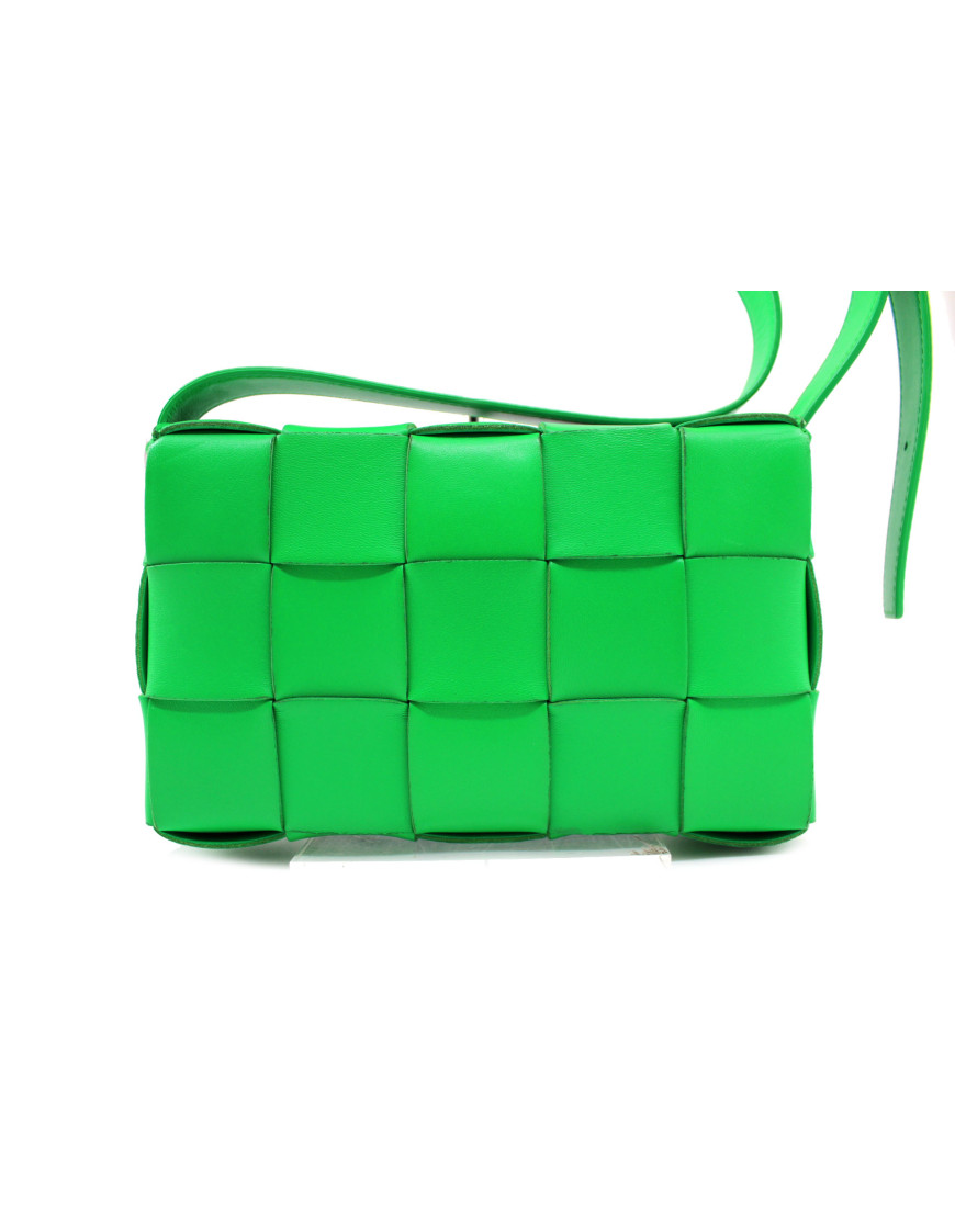 Bottega Veneta Cassette Cross Body Pelle Verde