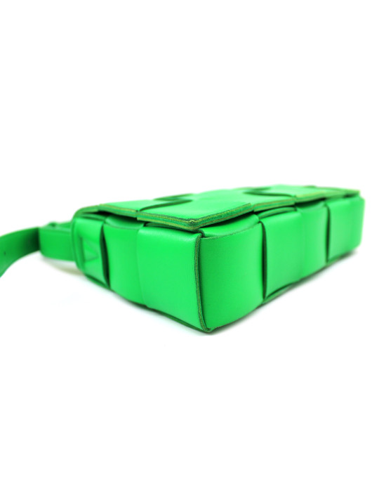 Bottega Veneta Cassette Cross Body Pelle Verde