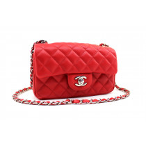 Chanel Mini Pelle D'Agnello Rossa