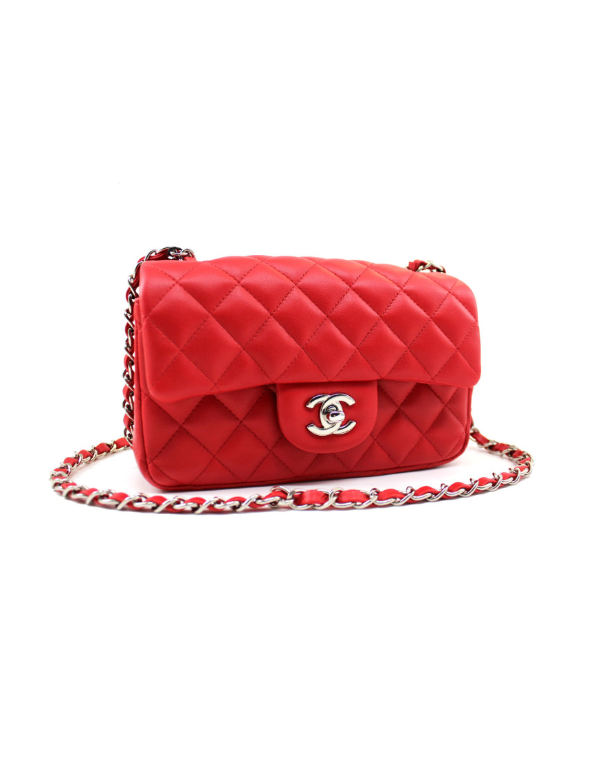 Chanel Mini Pelle D'Agnello Rossa