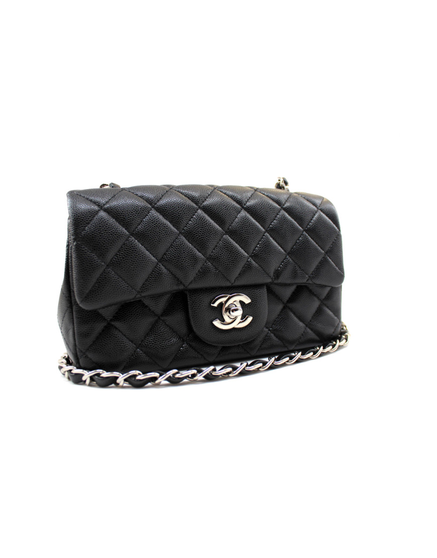 Chanel Mini Pelle Caviar Nera