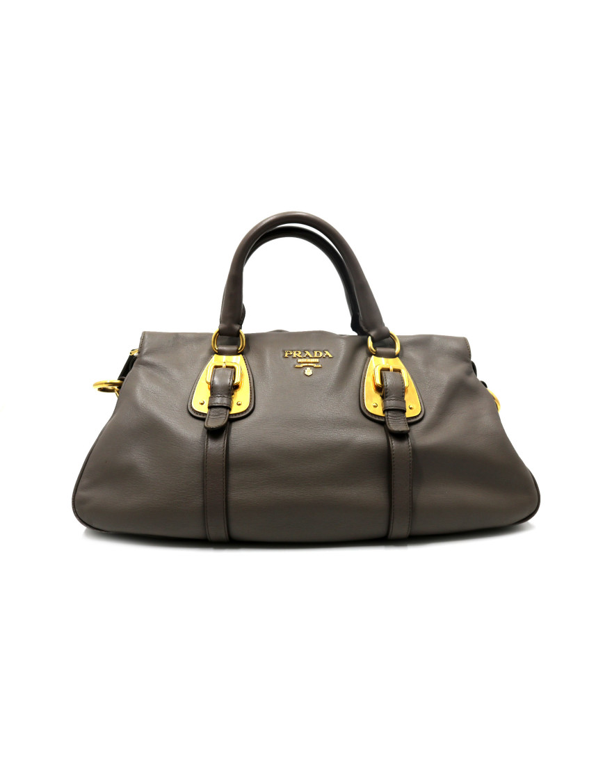 Prada Bauletto Pelle Tortora