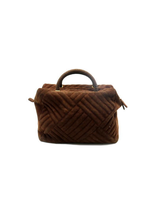 Prada Bauletto Suede Marrone