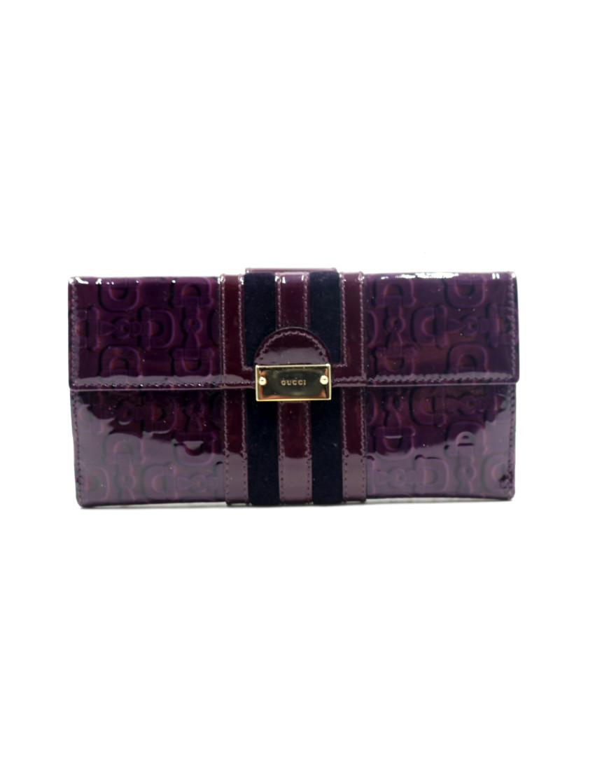 Gucci Portafoglio Vernis Viola