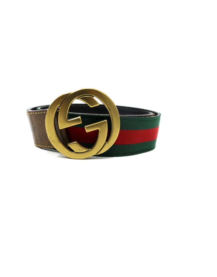 Gucci Cintura Tela Web