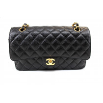 Chanel Classica Media 11.12 Pelle Caviar Nera