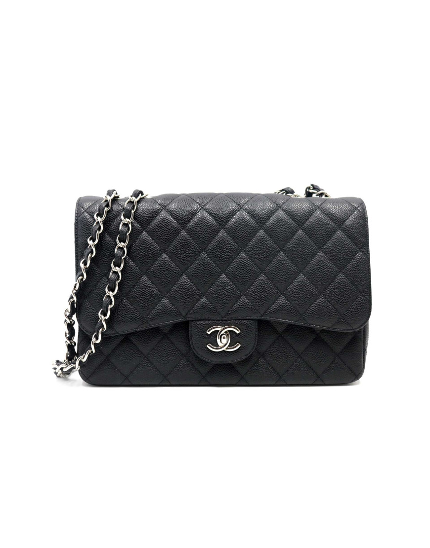 Chanel 2.55 Jumbo Caviar Single Flap