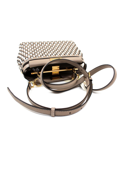 Fendi Peekaboo Iseeu Mini Pelle Tortora