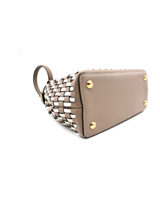 Fendi Peekaboo Iseeu Mini Pelle Tortora