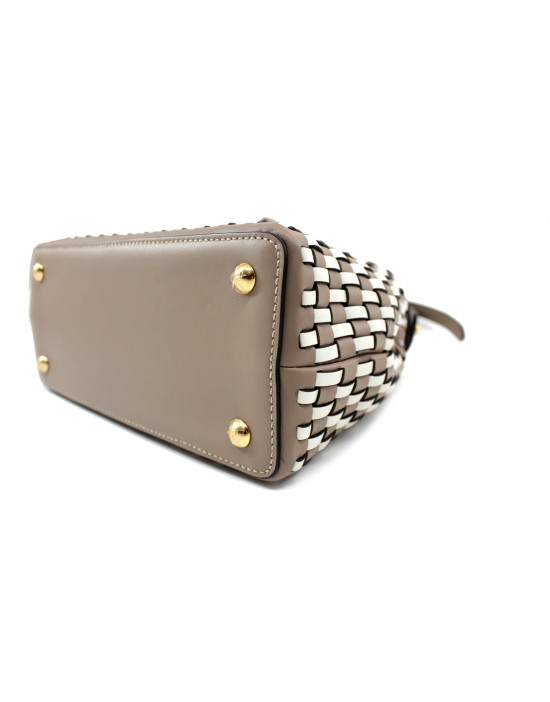 Fendi Peekaboo Iseeu Mini Pelle Tortora