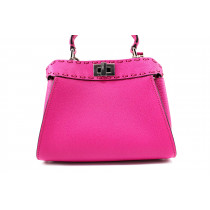 Fendi Peekaboo Mini Selleria Cuoio Magenta