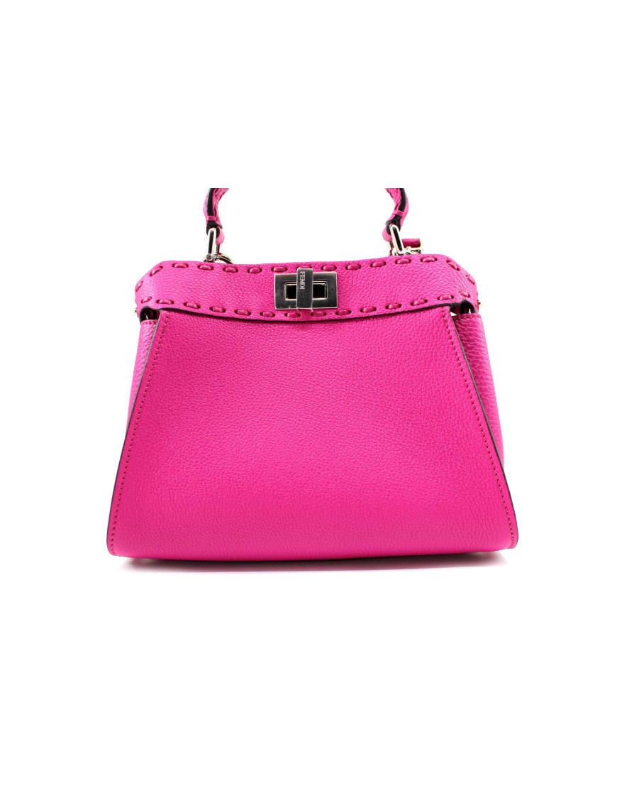 Fendi Peekaboo Mini Selleria Cuoio Magenta